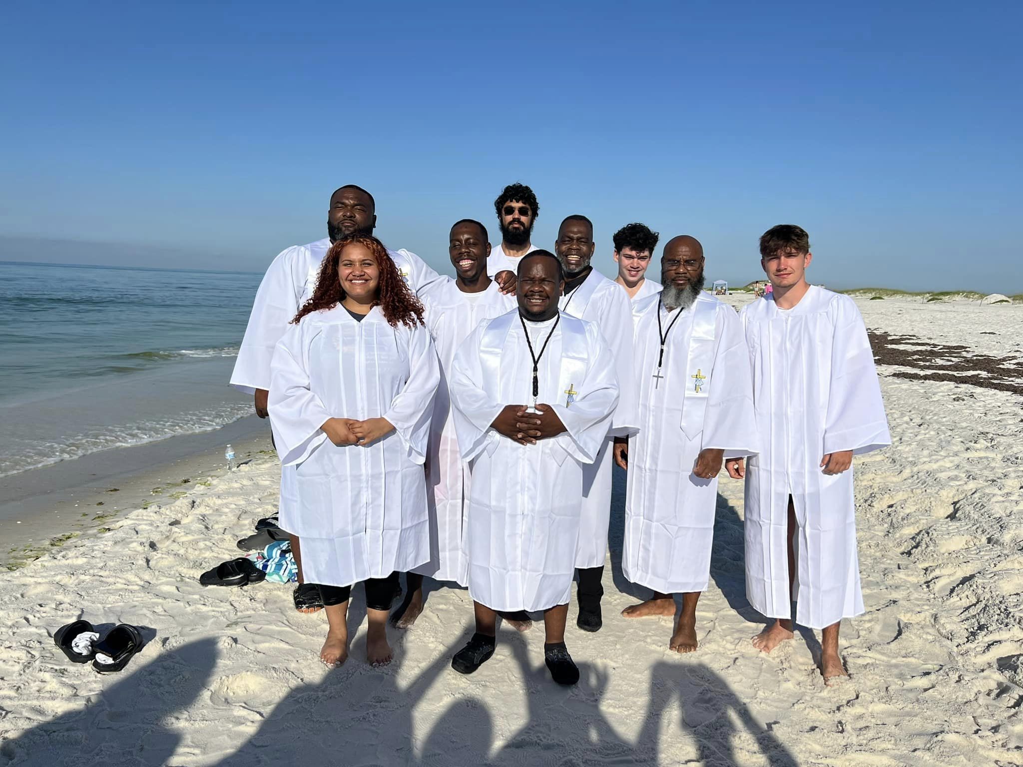 Baptisms at Saving Grace Church of God in Christ in Navarre, Florida